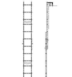चीन विरोधी संक्षारक समुद्री ड्राफ्ट सीढ़ी, नाव बोर्डिंग सीढ़ी oxidated भूतल आपूर्तिकर्ता