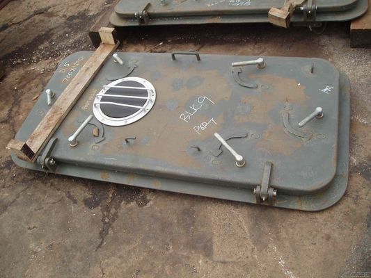 मौसम तंग समुद्री दरवाजे / 8 मिमी मोटाई नाव केबिन दरवाजे सही कोण / गोल कोण कोने