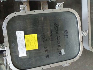 समुद्री इस्पात रेक्टांगुलर व्हीलहाउस विंडो के साथ टेम्पर्ड ग्लास