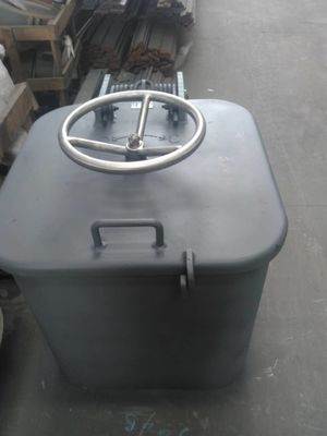 फायर प्रूफ वेदरटाइट स्टील स्माल बोट हैच में मरीन व्हील हैंडल खुलता है